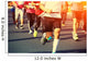 marathon runner legs running on city street Wall Mural