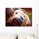 Man and dog Wall Mural