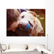 Man and dog Wall Mural