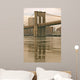 Brooklyn Bridge in the winter, New York City, USA. Wall Mural