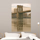 Brooklyn Bridge in the winter, New York City, USA. Wall Mural