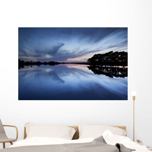 Hatchet Pond at Twilight, New Forest National Park Wall Mural