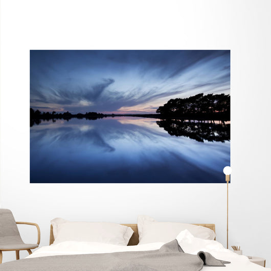 Hatchet Pond at Twilight, New Forest National Park Wall Mural
