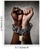 black and white ethnicity hands locked in racial understanding Wall Mural