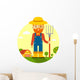 Farmer Farm Wall Decal