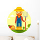 Farmer Farm Wall Decal