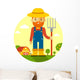 Farmer Farm Wall Decal