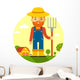 Farmer Farm Wall Decal