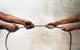 Black Ethnicity Hands Pulling Rope Against White Caucasian Race Wall Decal