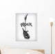 Scribble Rock guitar Wall Decal