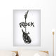 Scribble Rock guitar Wall Decal