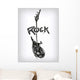 Scribble Rock guitar Wall Decal