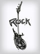 Scribble Rock Guitar Wall Decal