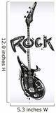 Scribble Rock guitar Wall Decal
