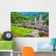Big Buddha statue with stone monument in Korea Wall Mural