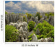 Stone forest Shi Lin. National park in Yunnan province, China Wall Mural