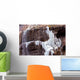 Frozen Chegem waterfalls in winter. Russia Wall Mural