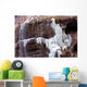 Frozen Chegem waterfalls in winter. Russia Wall Mural