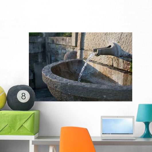 Water fountain detail Wall Mural