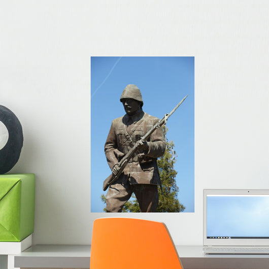 Statue of a Turk Unknown WWI Soldier Wall Mural