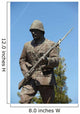 Statue of a Turk Unknown WWI Soldier Wall Mural