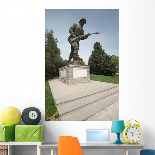 Statue of a Turk Unknown WWI Soldier Wall Mural