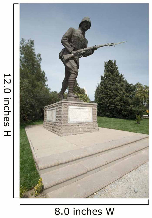 Statue of a Turk Unknown WWI Soldier Wall Mural