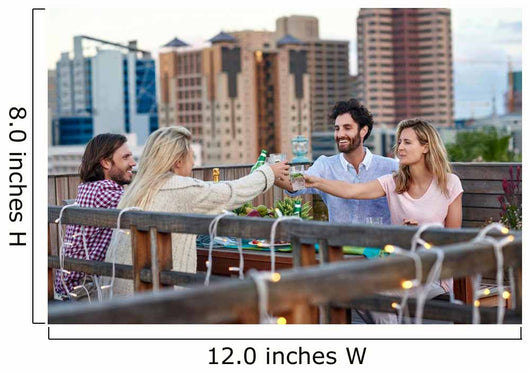 Friends Enjoying Cocktails Wall Mural