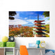 Mt. Fuji with Chureito Pagoda, Fujiyoshida, Japan Wall Mural
