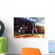 Professional baseball players on  grand arena Wall Mural