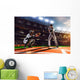 Professional baseball players on  grand arena Wall Mural
