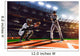 Professional baseball players on  grand arena Wall Mural