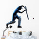 Cricket player  batsman silhouette Wall Decal