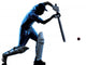 Cricket Player Batsman Silhouette Wall Decal