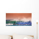 Surfer on Blue Ocean Wave in Bali Wall Mural