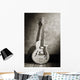 vintage jazz guitar Wall Mural