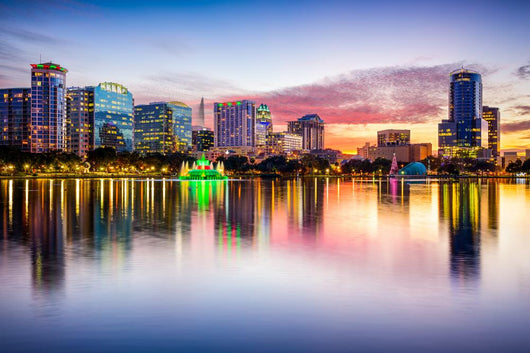 Orlando, Florida, USA Skyline Wall Decal 2