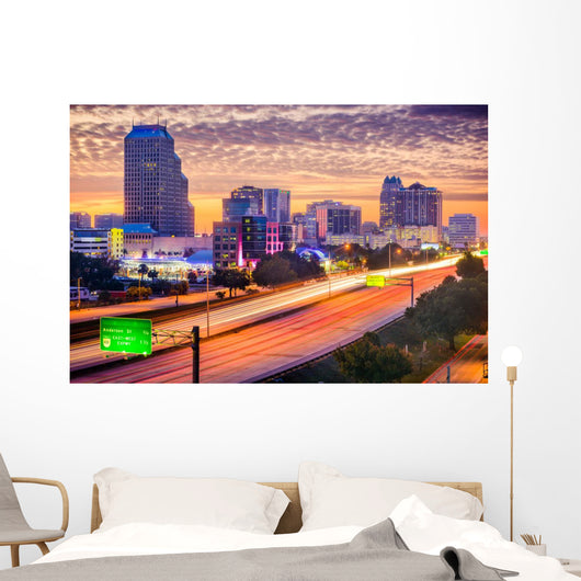 Orlando, Florida Skyline Wall Mural