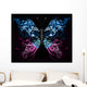Butterfly Made Flourish Abstract Wall Decal