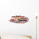 Rowing word cloud Wall Decal