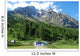 caravan met voortent in het Mont-Blanc gebergte Wall Mural