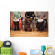 Group of Jambe drummers playing Wall Mural