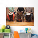 Group of Jambe drummers playing Wall Mural
