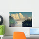 Cloudy Iguazu Waterfall Wall Mural