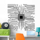 Circuit board cpu Wall Mural