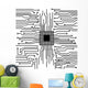 Circuit board cpu Wall Mural