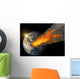 Asteroid impact Wall Mural