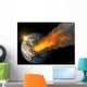 Asteroid impact Wall Mural