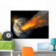 Asteroid impact Wall Mural