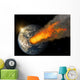 Asteroid impact Wall Mural